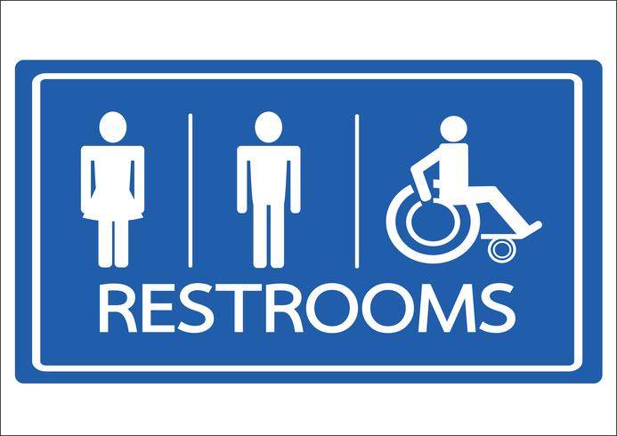 Icona di handicap maschile maschio femmina e sedia a rotelle vettore
