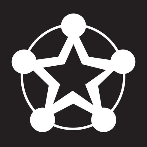 Segno di simbolo dell&#39;icona di rete vettore