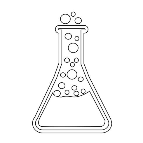 Icona della provetta vettore