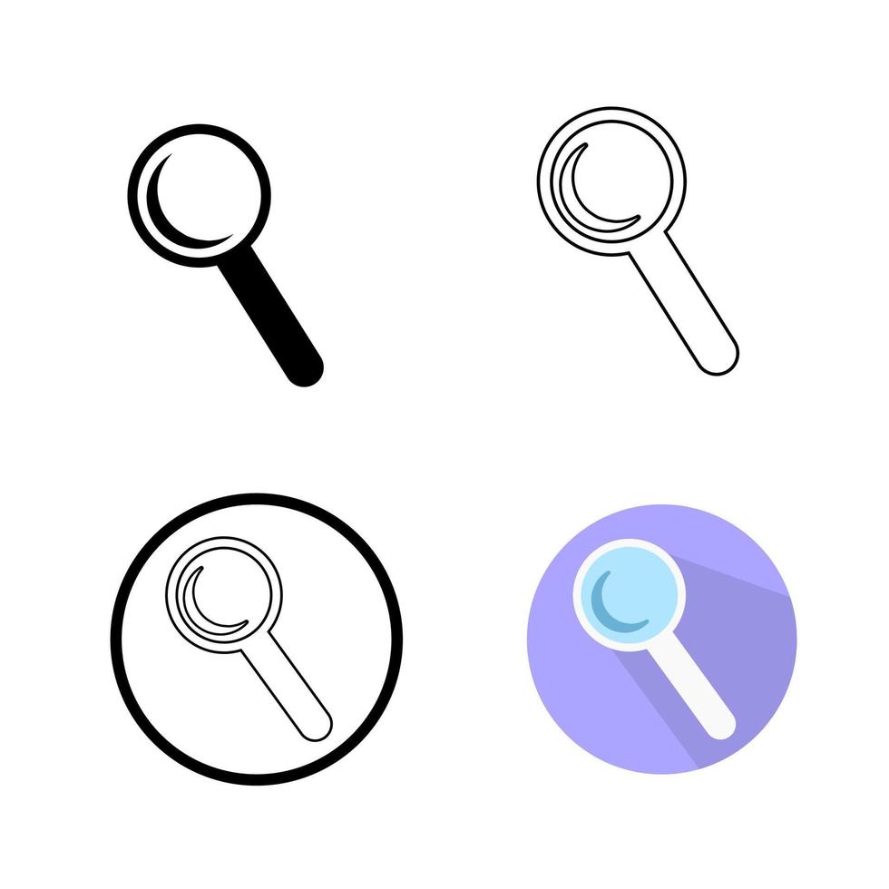 illustrazione grafica vettoriale icona di, lente d'ingrandimento icona
