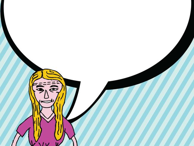 Persone che pensano e persone che parlano con i fumetti di dialogo vettore