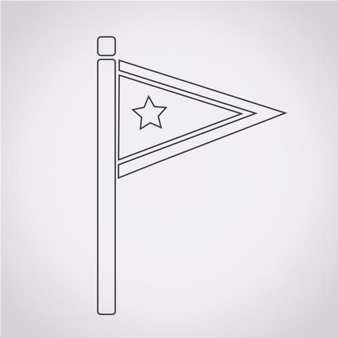 bandiera icona simbolo segno vettore