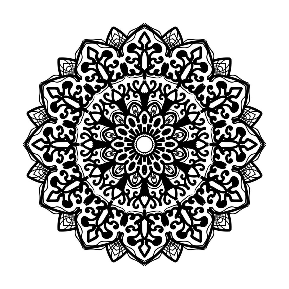 mandala disegnato a mano. decorazione in ornamento etnico orientale doodle. vettore