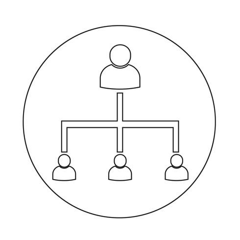 icona della rete di persone vettore