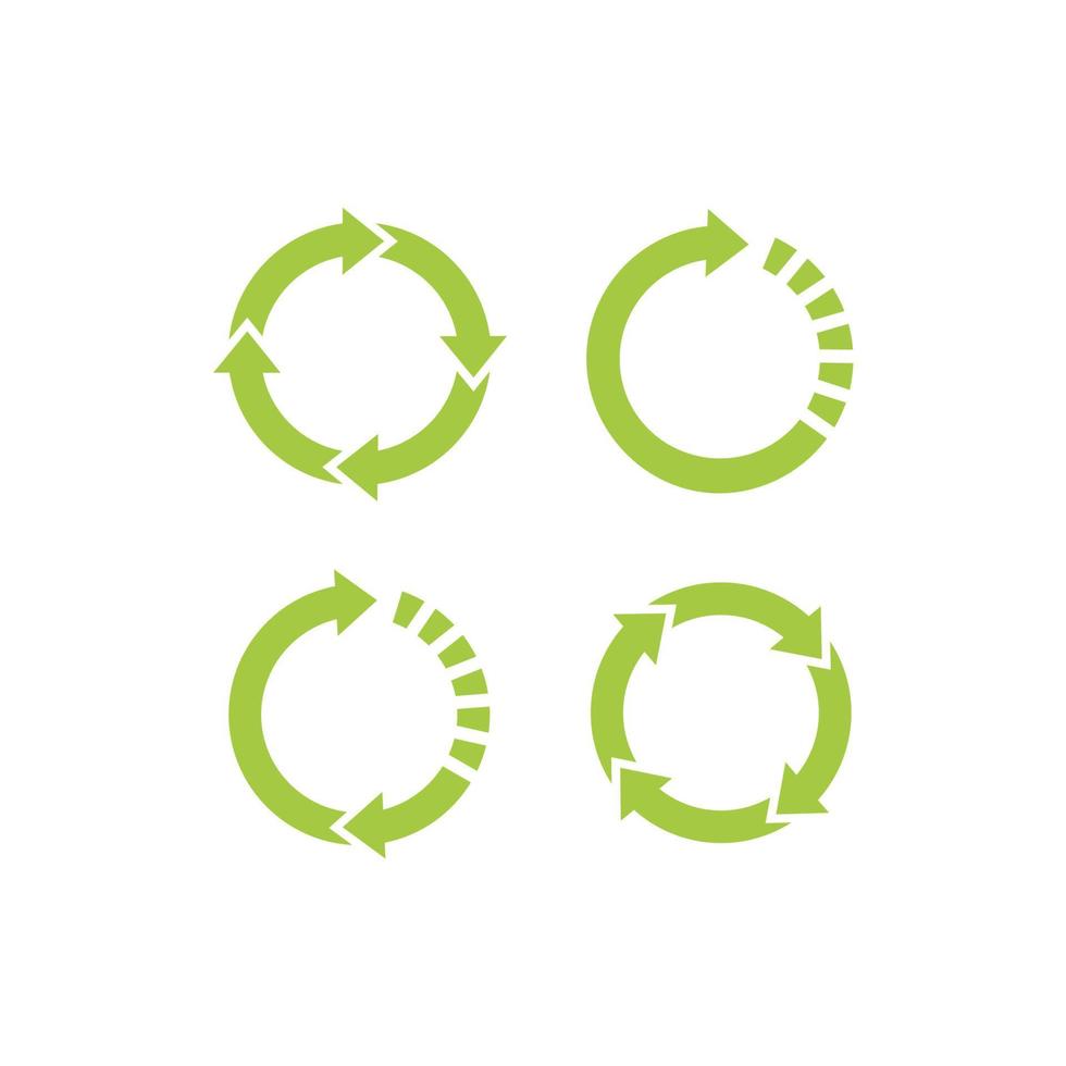 riciclare il simbolo del riciclaggio. illustrazione vettoriale. isolato su sfondo bianco. vettore