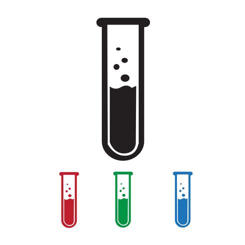 Icona del tubo di laboratorio vettore