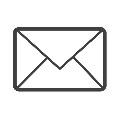 icona simbolo e-mail vettore
