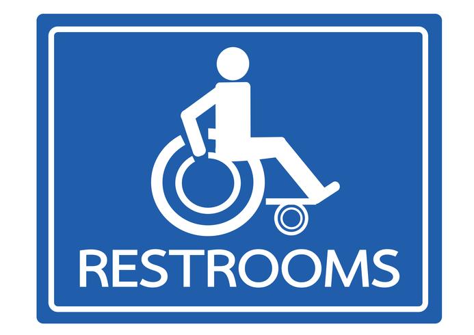 Servizi igienici per disabili Handicap Icon design vettore