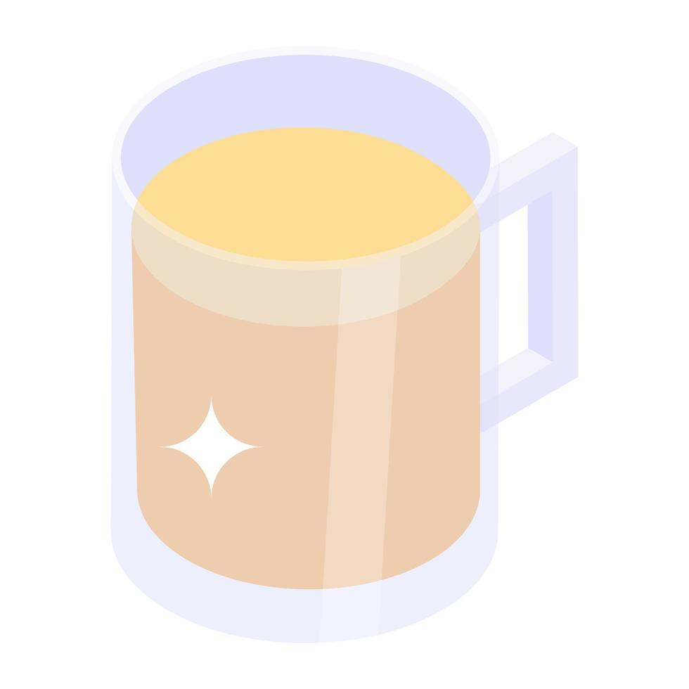 un'icona di tazza da tè, vettore modificabile
