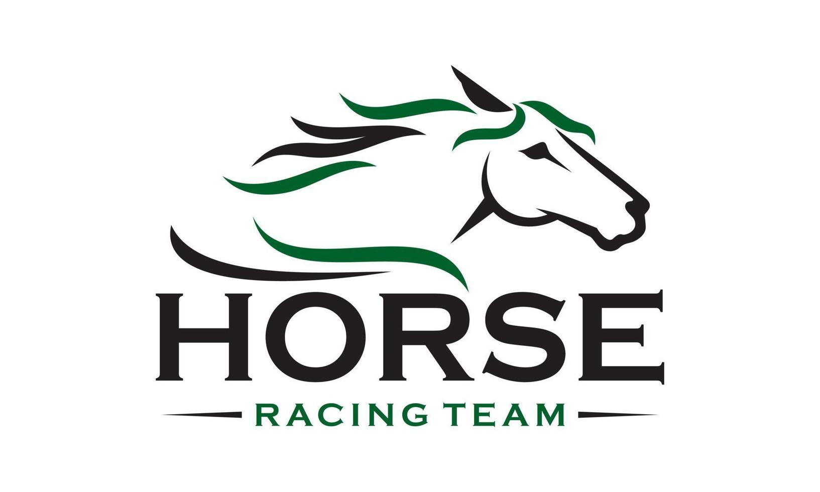 modello vettoriale di cavallo logo design