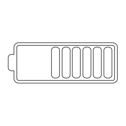 Icona del simbolo della batteria vettore