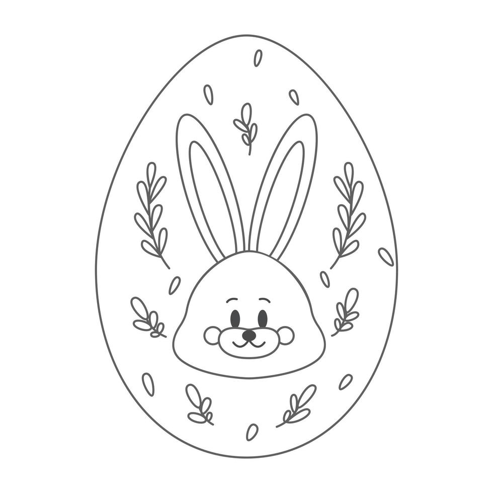 scarabocchiare l'uovo di Pasqua. disegnare uova per carte, loghi, vacanze. buona pasqua disegnata a mano isolata su sfondo bianco. set vettoriale di uova di Pasqua in stile doodle. illustrazione disegnata a mano