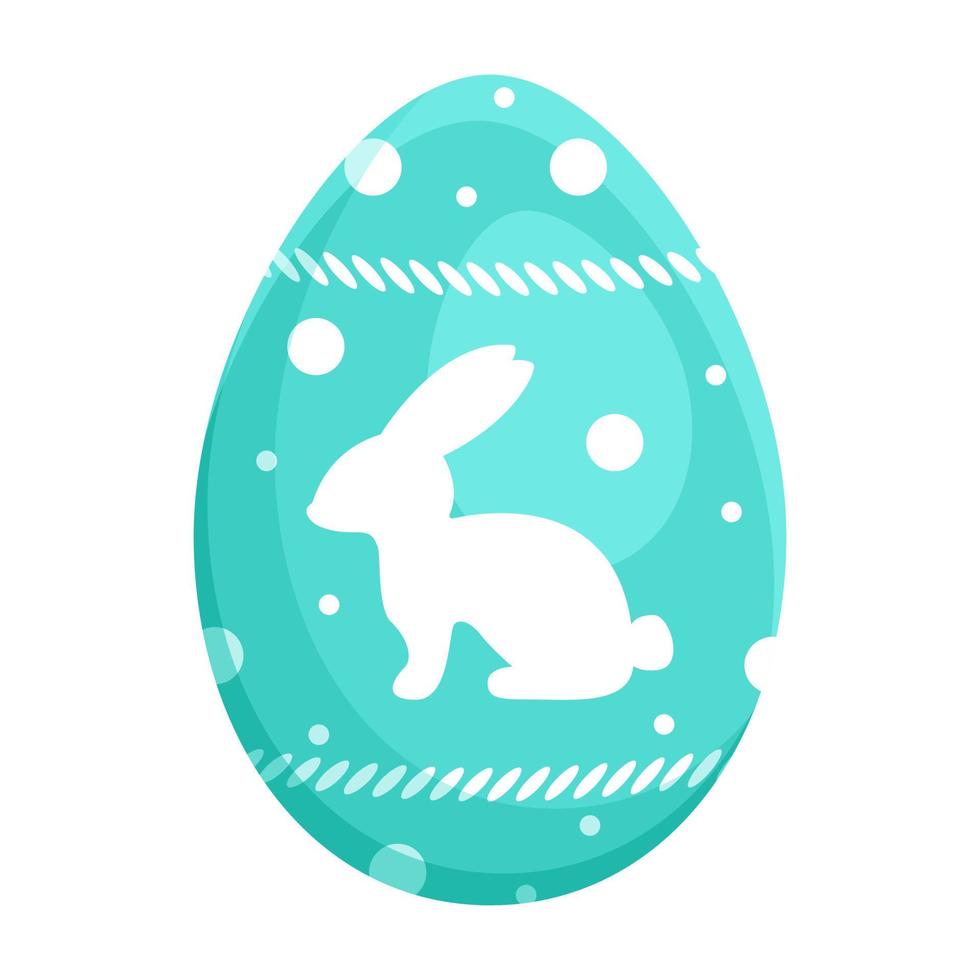 uovo di Pasqua colorato. illustrazione vettoriale della raccolta di uova di Pasqua su sfondo bianco. un motivo disegnato a mano è una decorazione carina, per il concetto delle vacanze di pasqua.