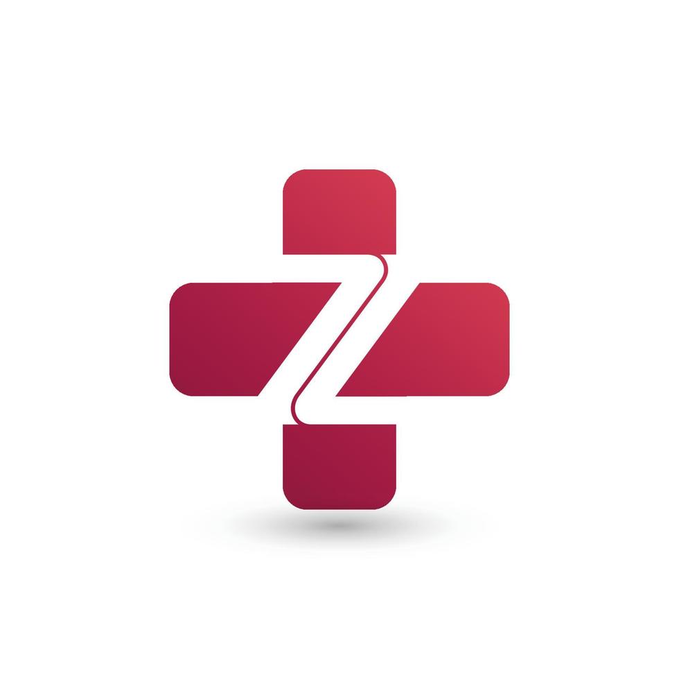 logo doppia zz. il design consiste in una sola linea continua che si lega a forma di zz. semplice, elegante e molto brandizzato. vettore