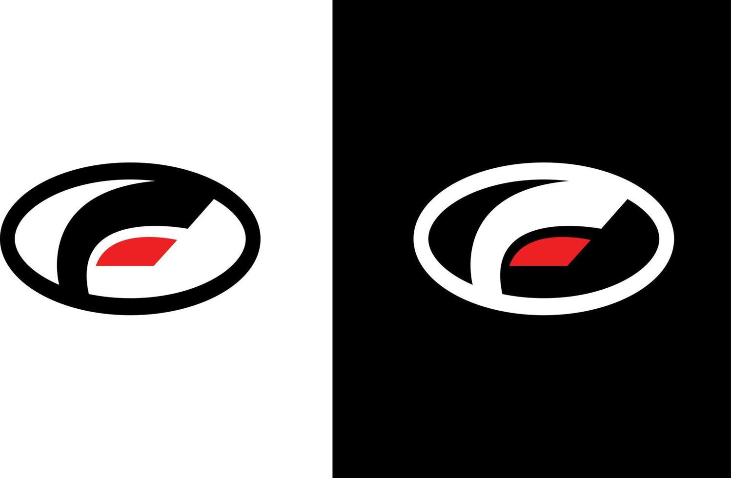 design del logo del cerchio della lettera f. vettore di progettazione logo f minimo