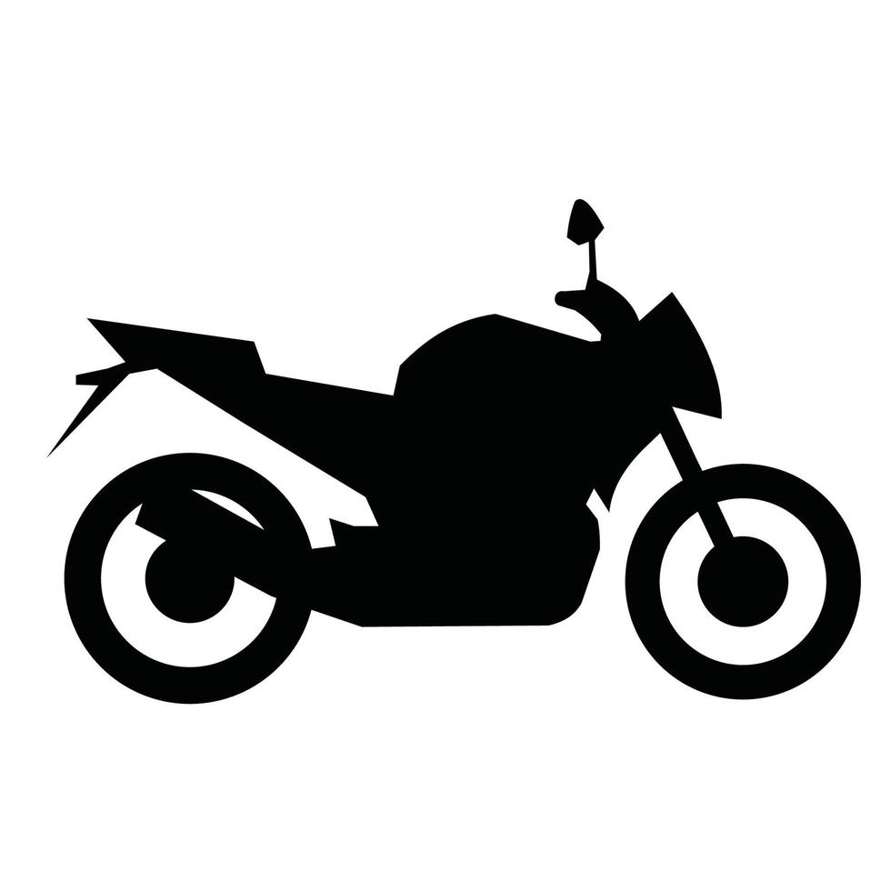 disegno vettoriale silhouette moto