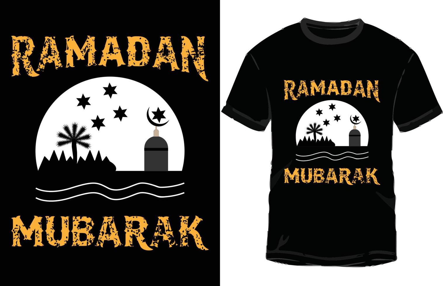 ramadan mubarak miglior design di t-shirt vettore