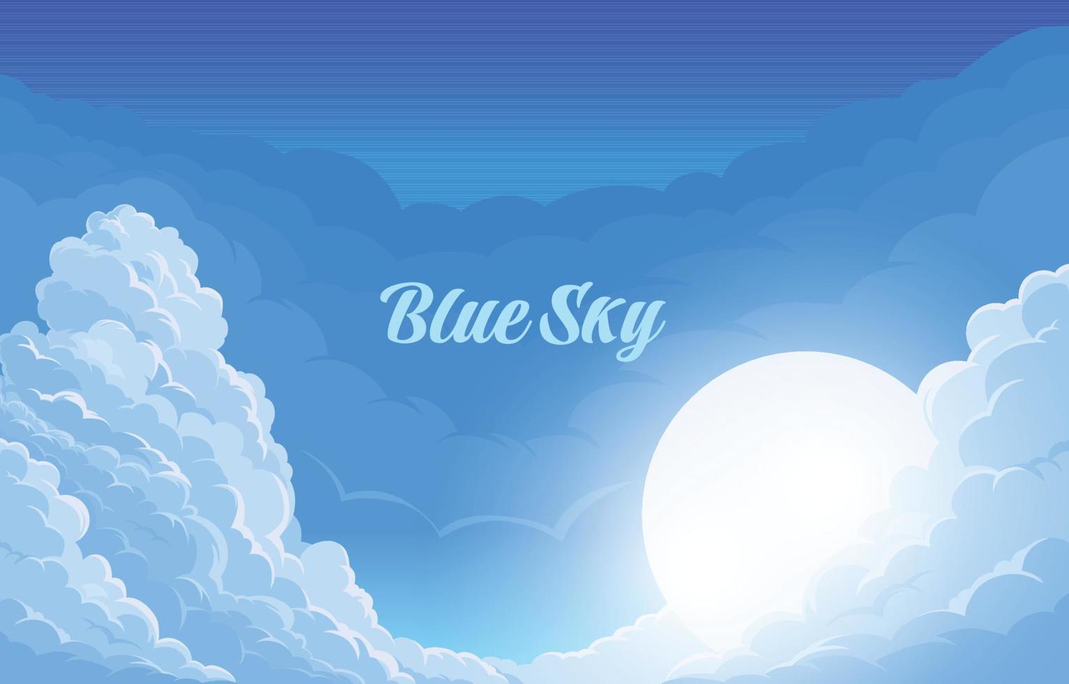 sfondo del cielo blu vettore