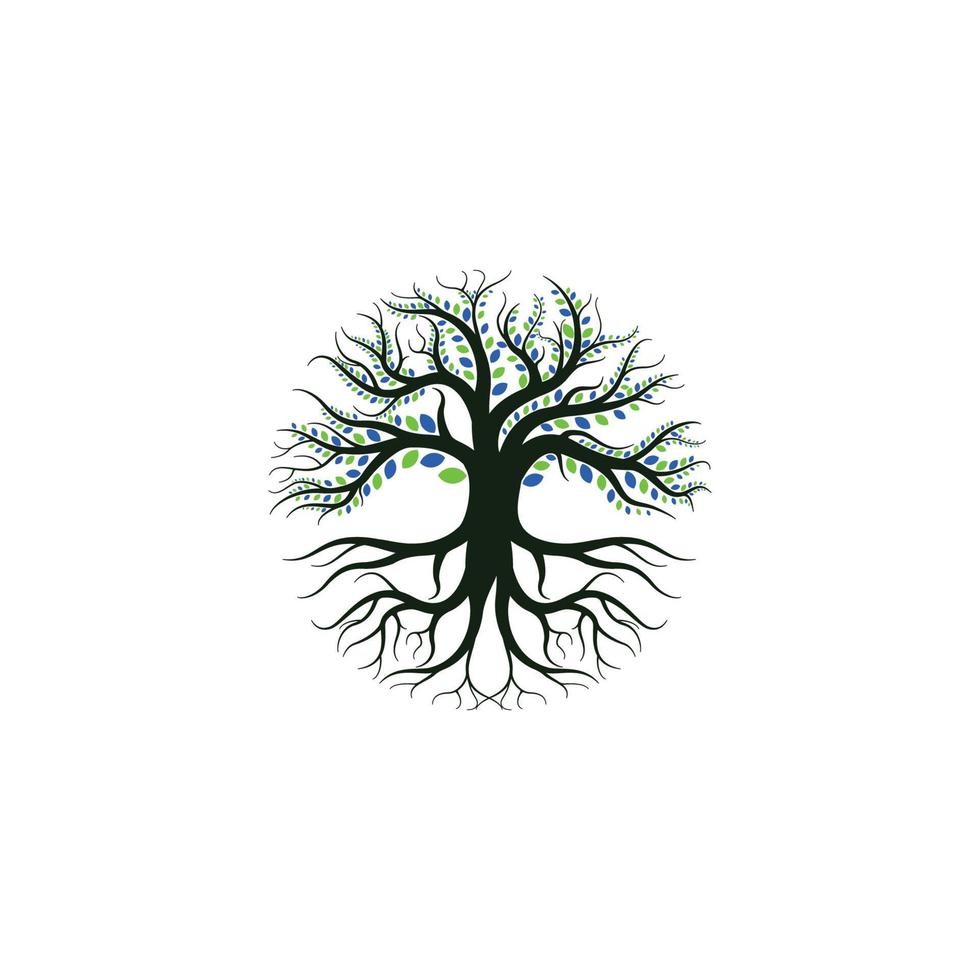 disegno del logo dell'albero vettore