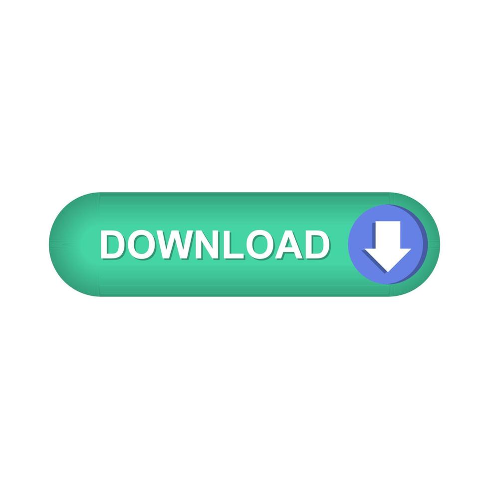 pulsante di download in stile piatto vettore