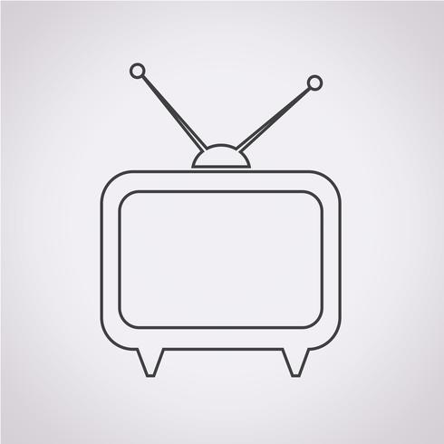 Icona TV simbolo segno vettore