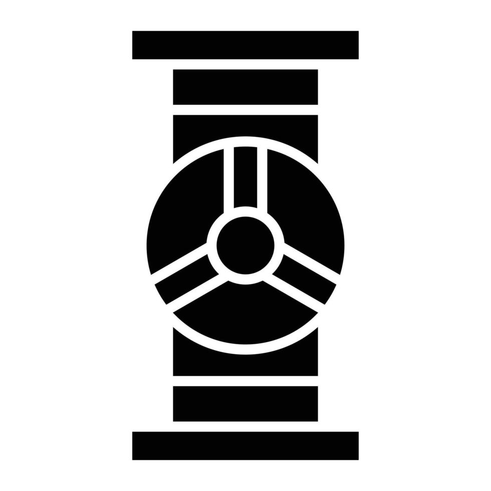 icona del glifo della valvola vettore