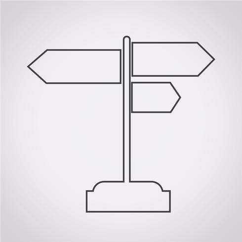 signpost icon symbol sign vettore