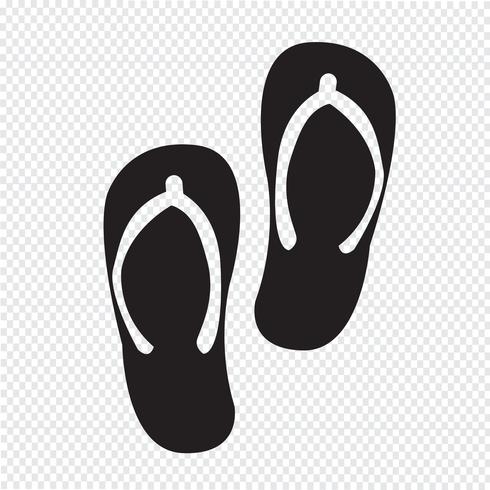 pantofole icona simbolo segno vettore