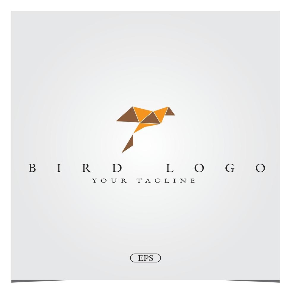 uccello carta logo premium elegante modello astratto vettoriale eps 10