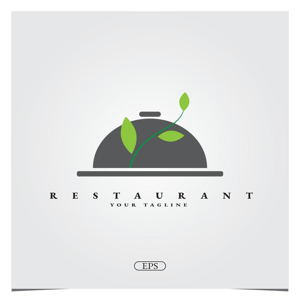 logo ristorante biologico premium elegante modello astratto vettoriale eps 10