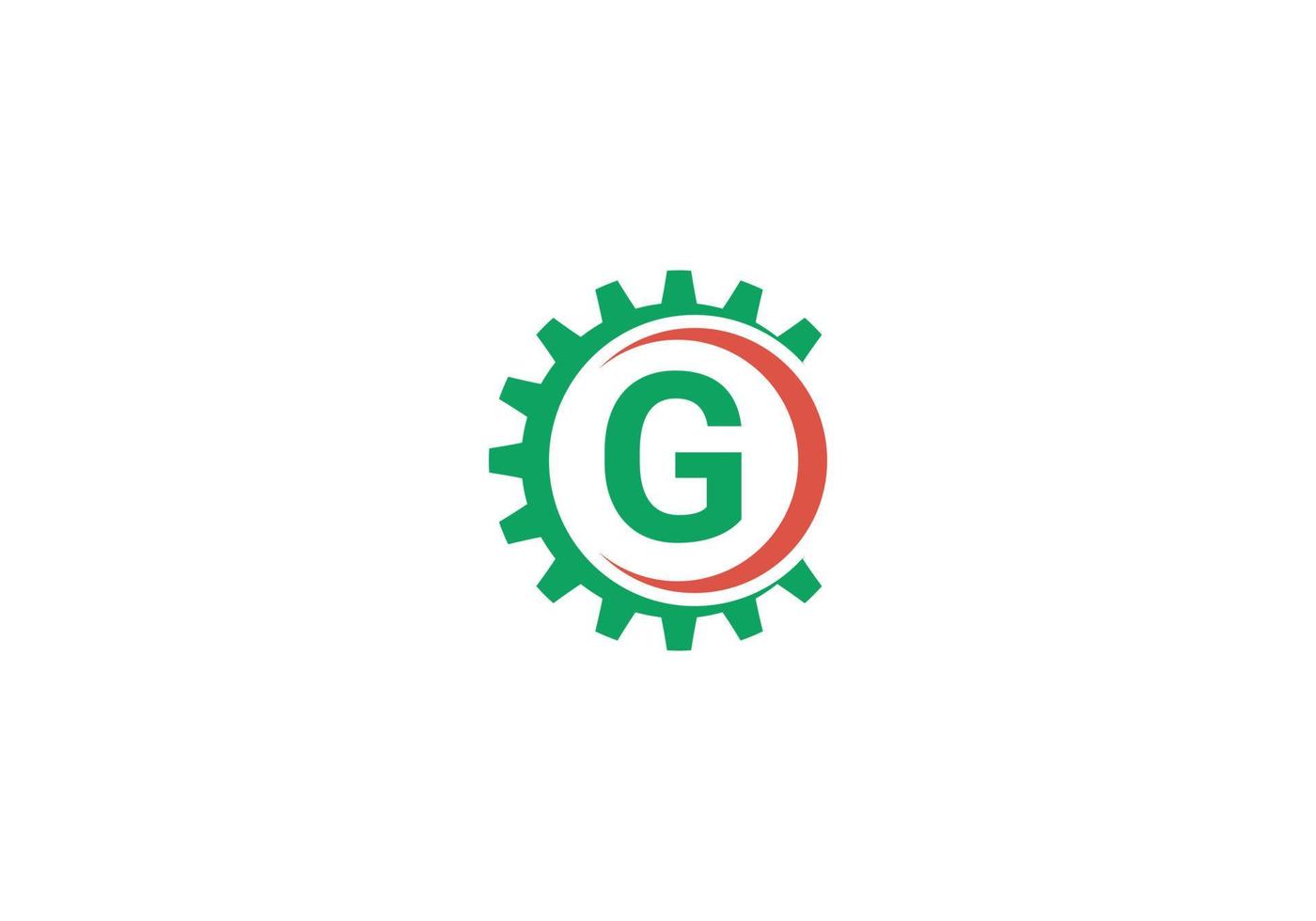 questo è un design dell'icona del logo della lettera g vettore