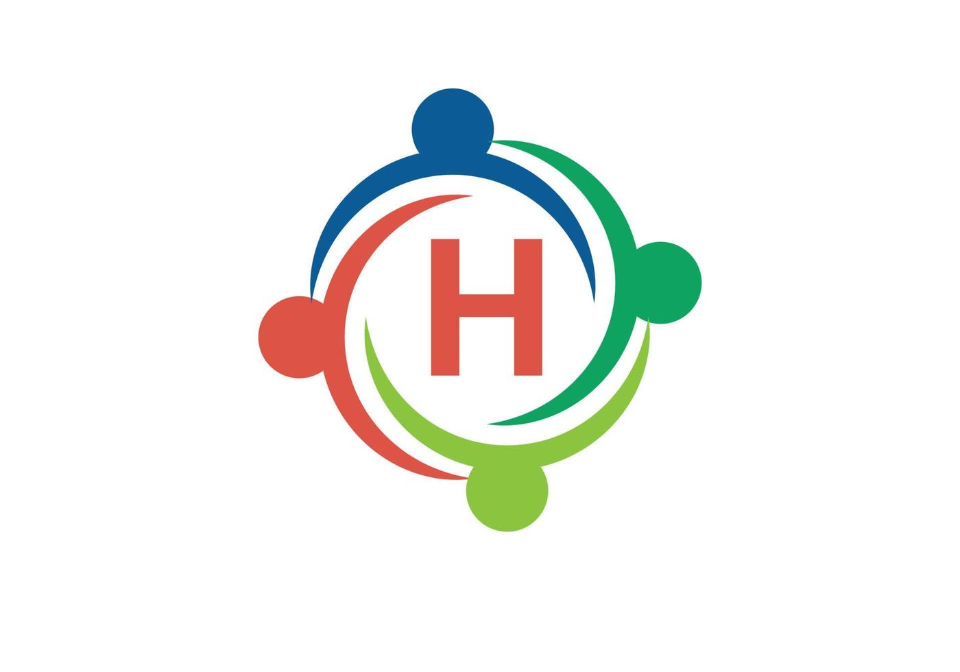 questo è un logo creativo della lettera h vettore