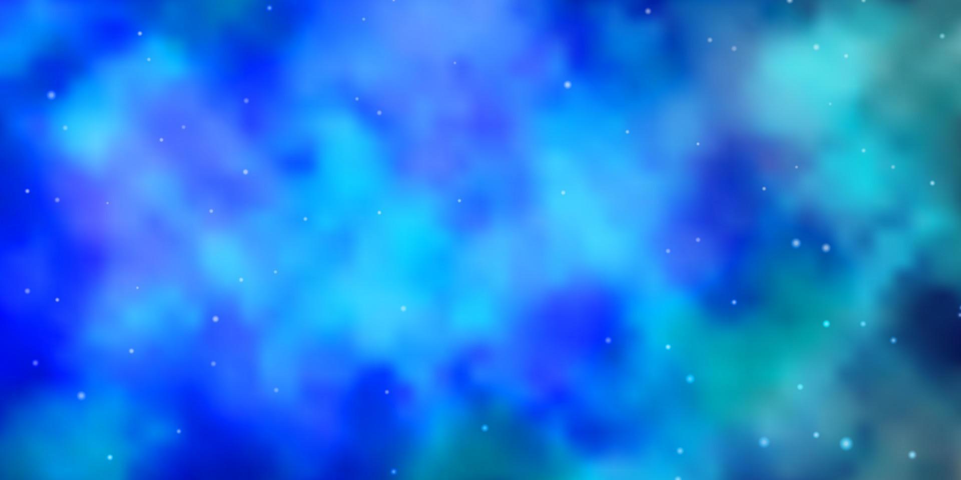 modello vettoriale azzurro con stelle astratte.