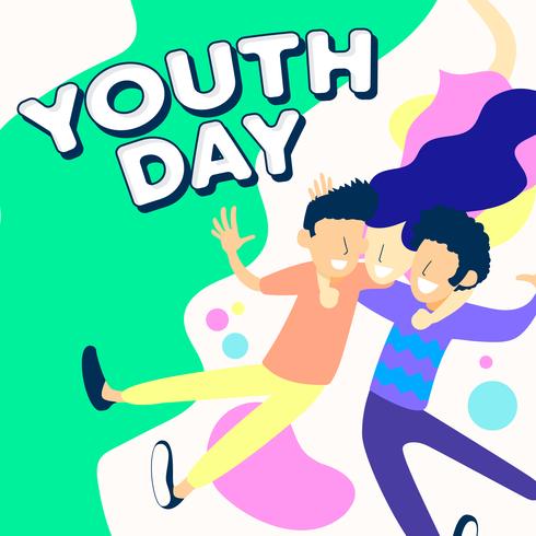 disegno vettoriale giornata della gioventù, giornata dell&#39;amicizia