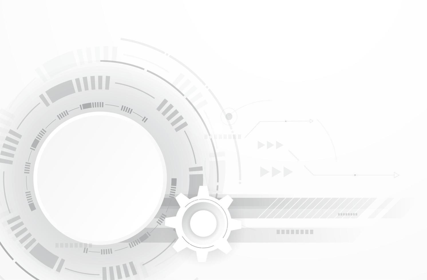 sfondo del sistema di tecnologia del circuito astratto per la presentazione aziendale. disegno astratto del fondo dell'ingranaggio. minimalismo futuristico digitale. illustrazione vettoriale