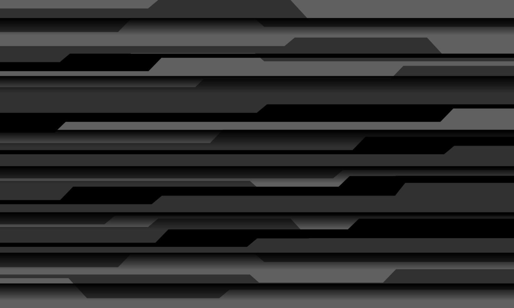 astratto nero grigio circuito cyber tecnologia modello futuristico design sfondo vettore