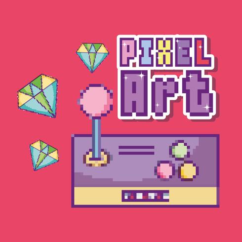 concetto di pixel art vettore