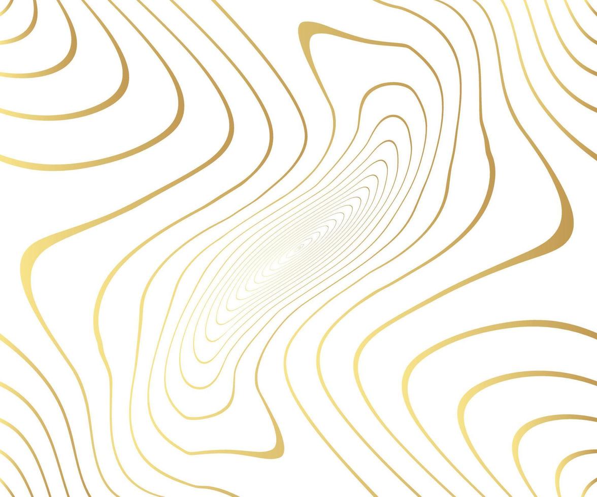 oro lussuoso motivo in pietra di marmo con linee d'onda dorate sopra. sfondo astratto, illustrazione vettoriale