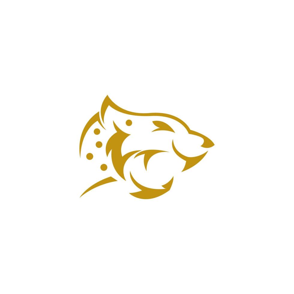 illustrazione del modello di progettazione logo icona giaguaro vettore