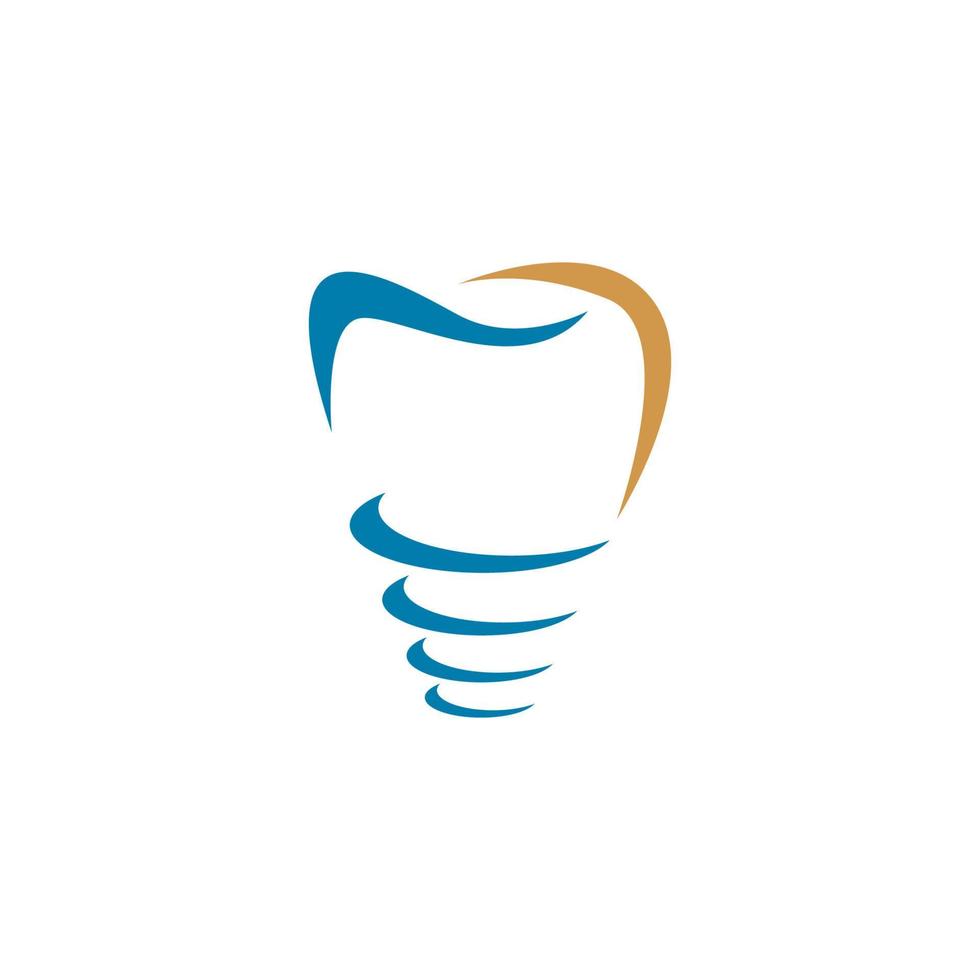 icona dell'illustrazione vettoriale del modello di logo dentale