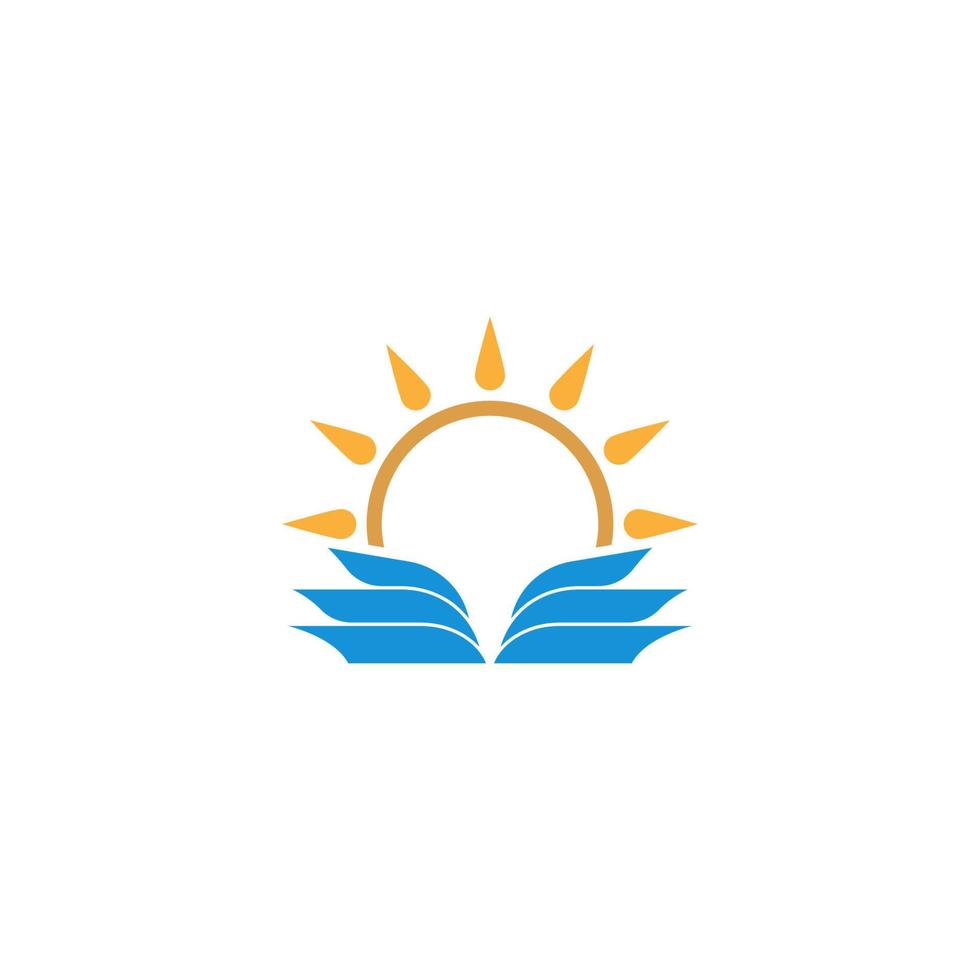 vettore del modello di progettazione dell'icona del logo di istruzione