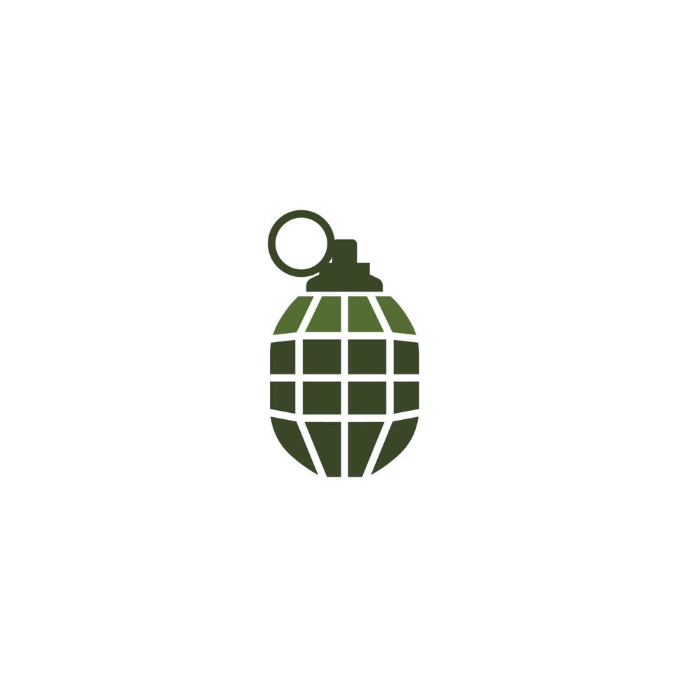 vettore del modello di disegno dell'illustrazione dell'icona della granata
