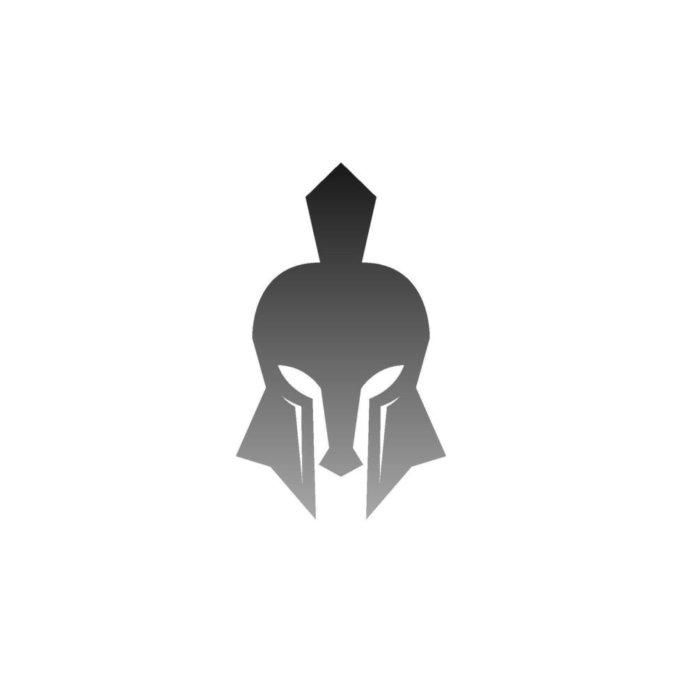 gladiatore, icona spartana logo design vettoriale