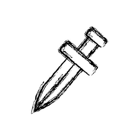 immagine dell&#39;icona di spada vettore