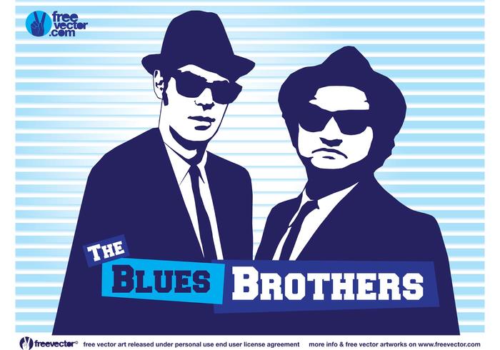 fratelli blues vettore