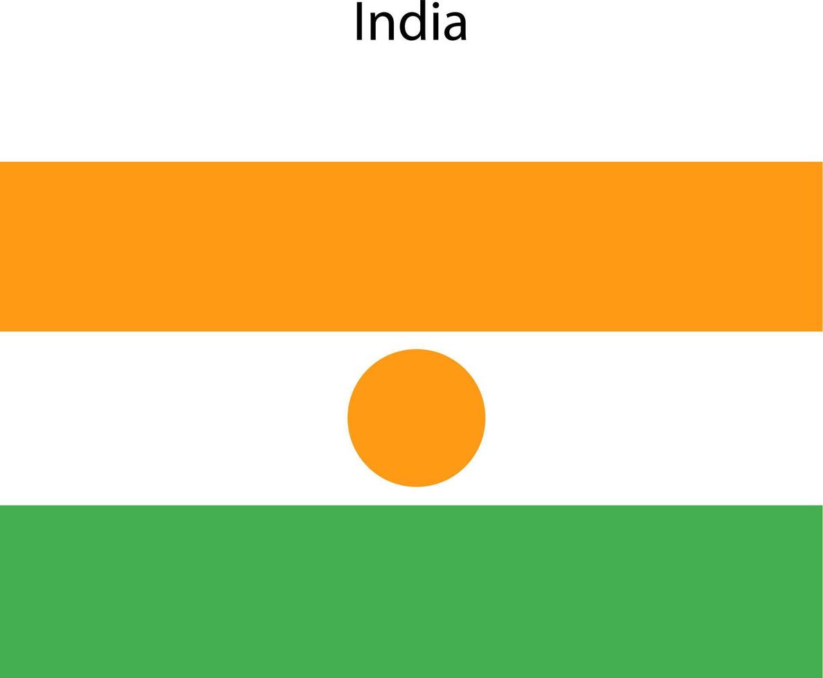 icona della bandiera nazionale india vettore