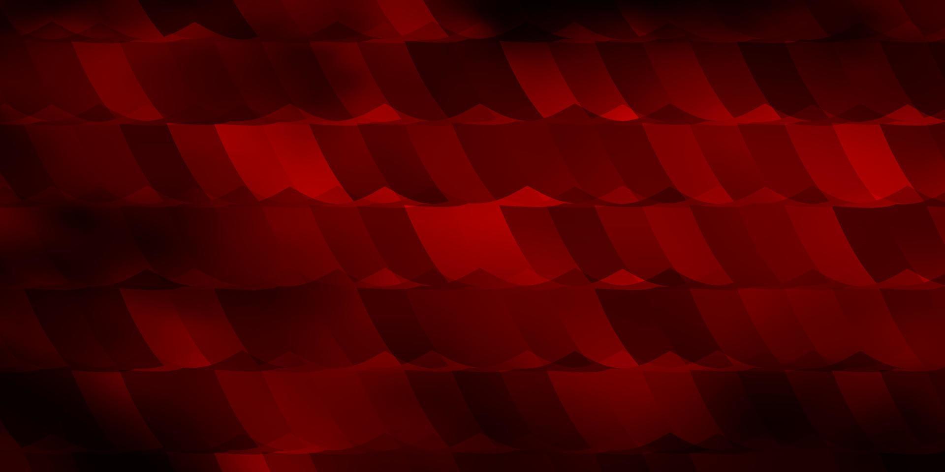 sfondo vettoriale rosso scuro con set di esagoni.