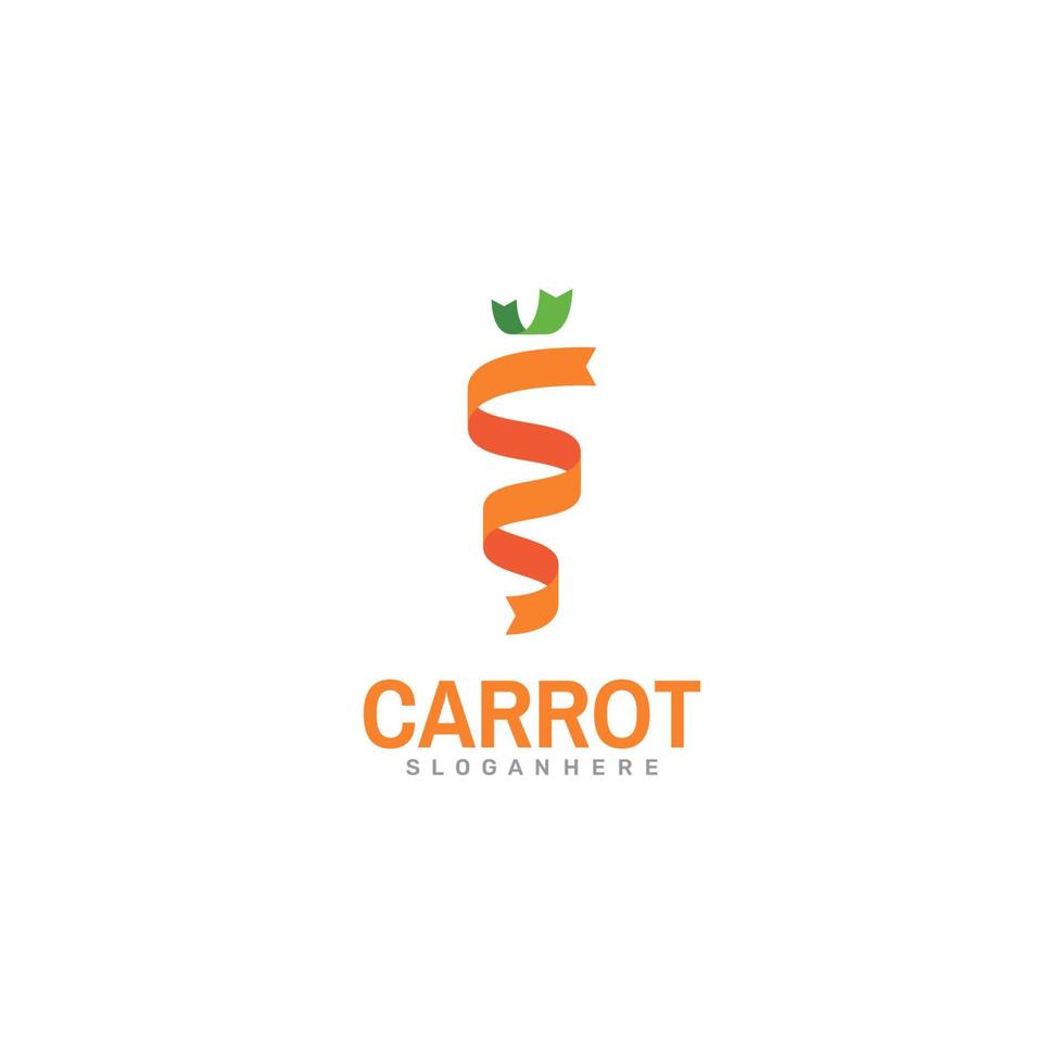 logo del nastro di carota. disegno vettoriale. vettore