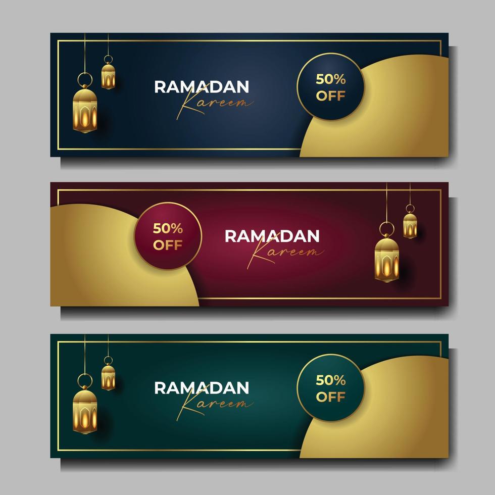 ramadan kareem banner sfondo islamico illustrazione vettoriale
