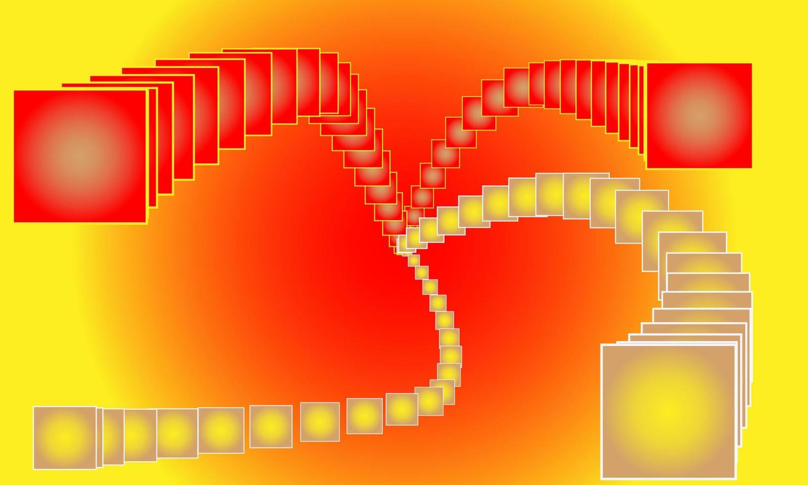 sfondo astratto modello quadrato giallo rosso vettore